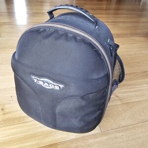 T-Bags Black Hard Sided Motorcycle Sissy Bar Bag